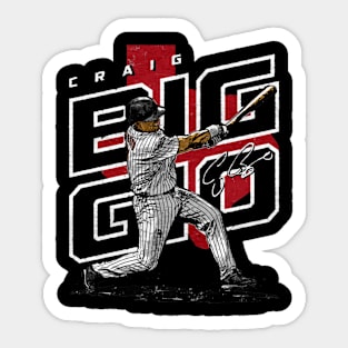 craig biggio player map Sticker